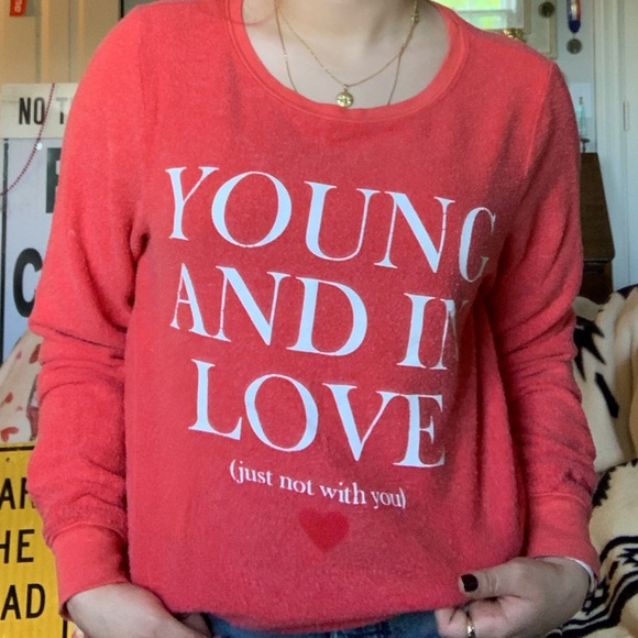 Wildfox valentines beach jumper sweatshirt - Picture 3 of 3